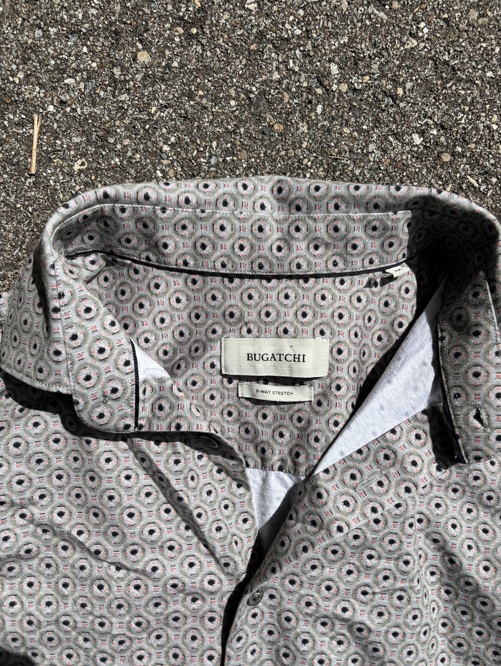 Clean Bugatchi patterned button-up shirt - Picture 2 of 4